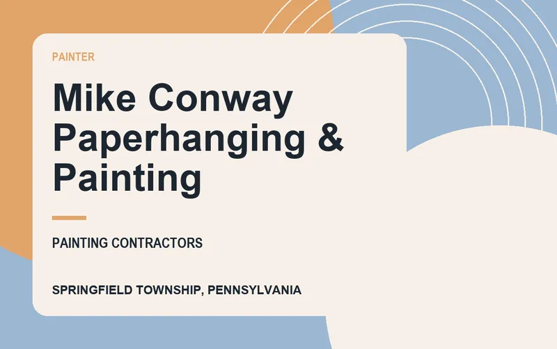 Mike Conway Paperhanging & Painting in Springfield Township, Pennsylvania