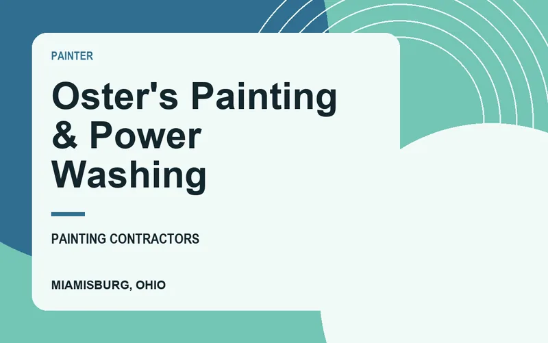 Oster's Painting & Power Washing in Miamisburg, Ohio
