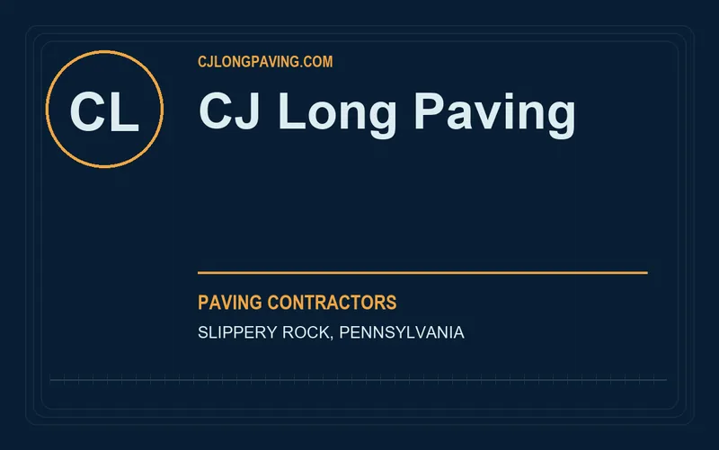 CJ Long Paving in Slippery Rock, Pennsylvania