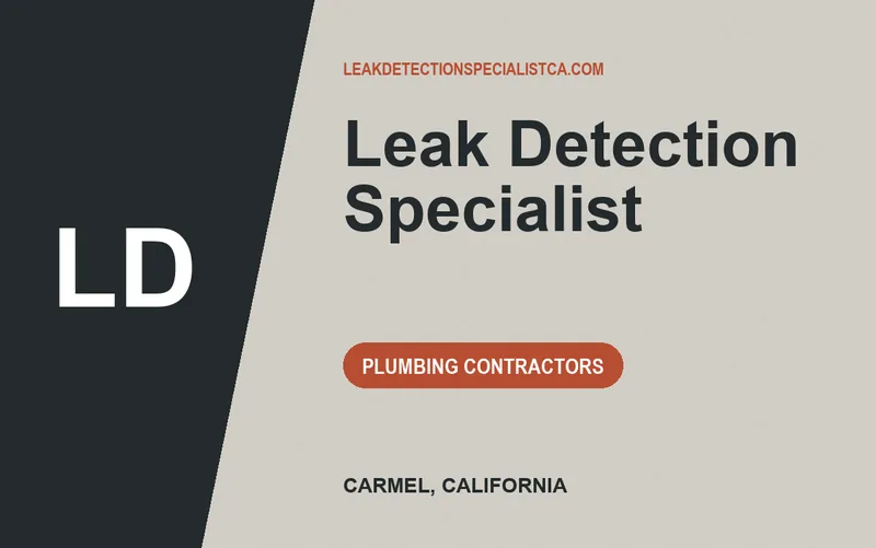 Leak Detection Specialist in Carmel, California