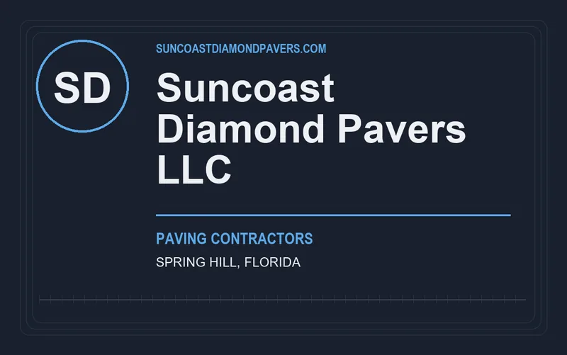 Suncoast Diamond Pavers LLC in Spring Hill, Florida