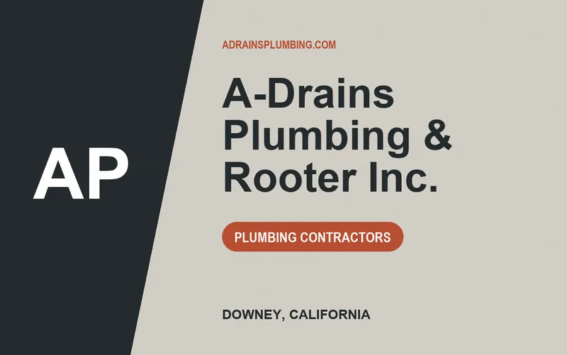 A-DRAINS PLUMBING & ROOTER INC. in Downey, California