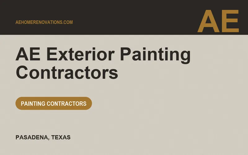 AE Exterior Painting Contractors in Pasadena, Texas