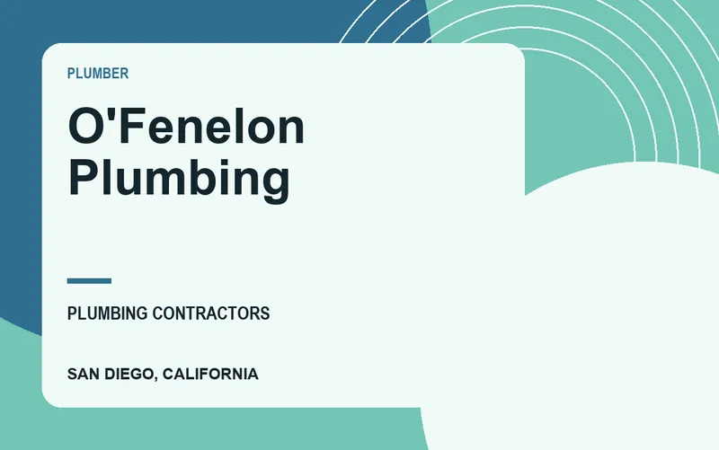 O'Fenelon Plumbing in San Diego, California
