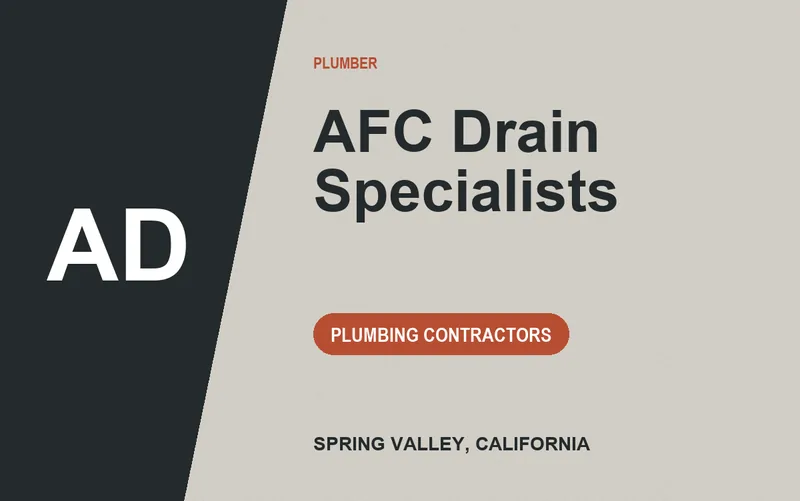AFC Drain Specialists in Spring Valley, California