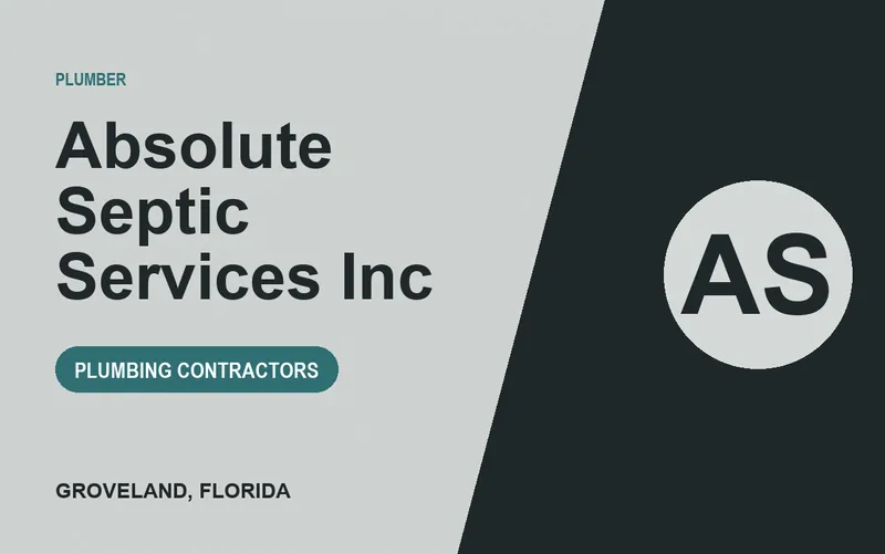 Absolute Septic Services Inc in Groveland, Florida