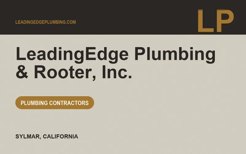 LeadingEdge Plumbing & Rooter, Inc. in Sylmar, California