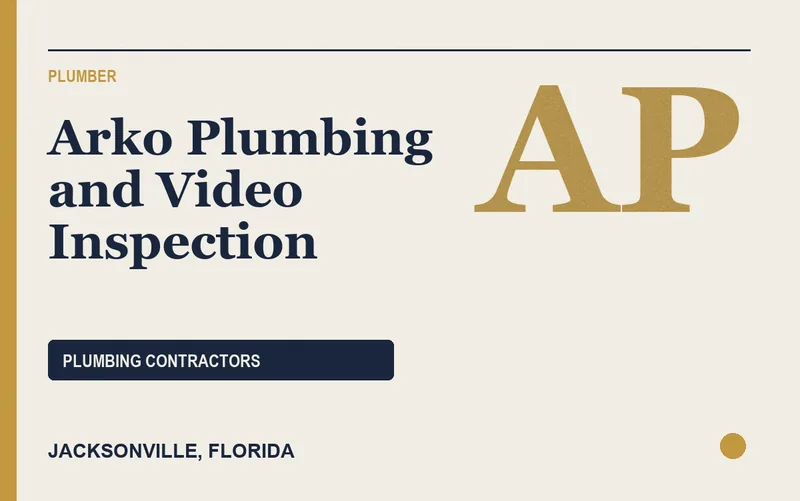 Arko Plumbing and Video Inspection in Jacksonville, Florida