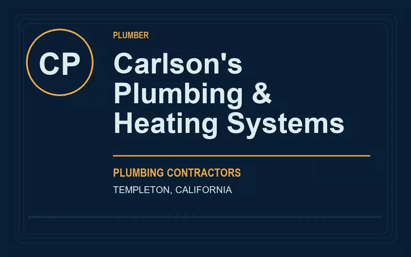 Carlson's Plumbing & Heating Systems in Templeton, California