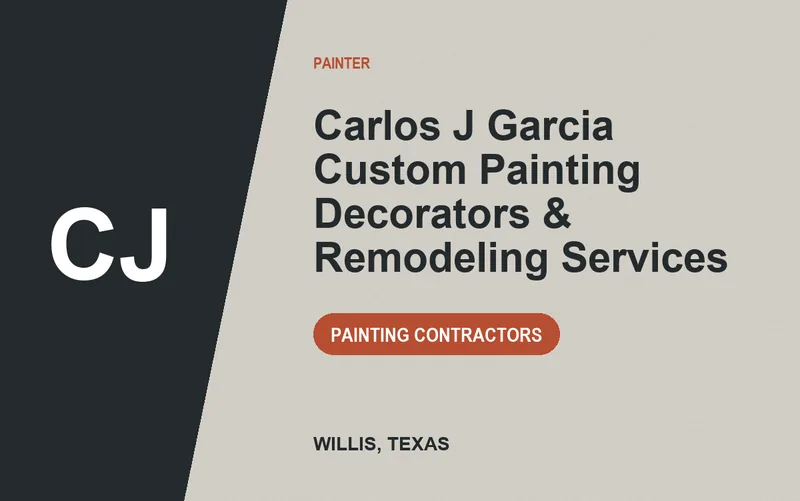 Carlos J Garcia Custom Painting Decorators & Remodeling Services in Willis, Texas