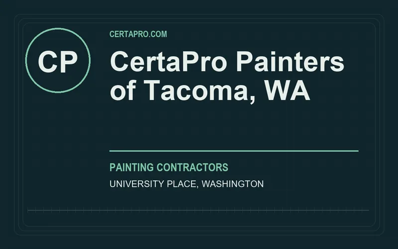 CertaPro Painters of Tacoma, WA in University Place, Washington