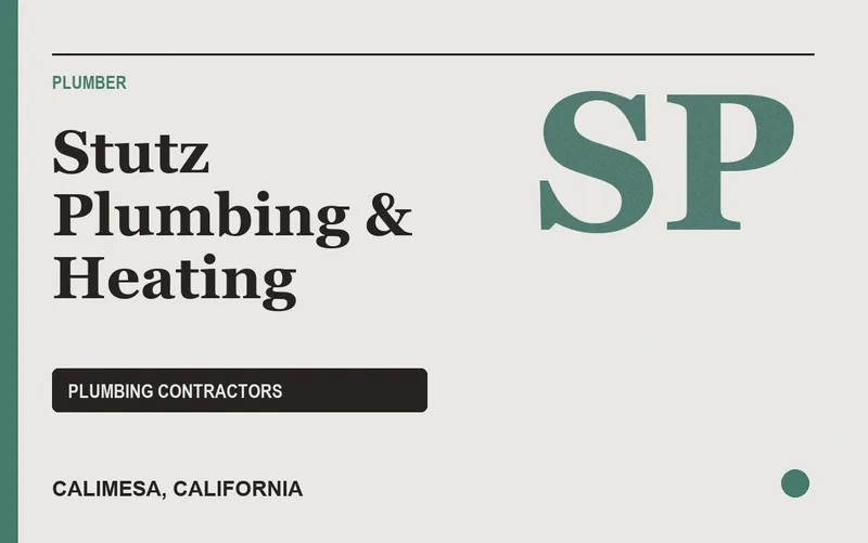 Stutz Plumbing & Heating in Calimesa, California