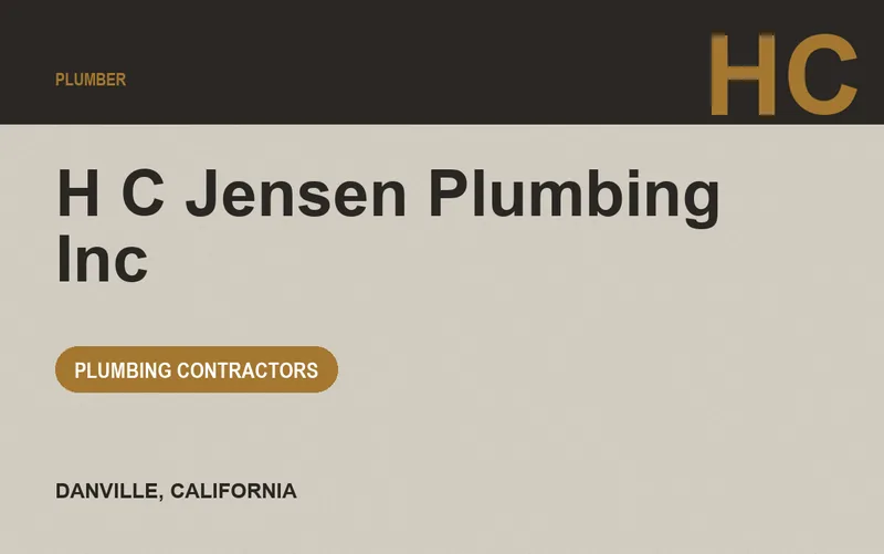 H C Jensen Plumbing Inc in Danville, California