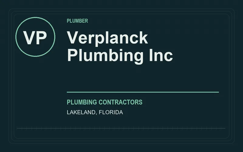 Verplanck Plumbing Inc in Lakeland, Florida