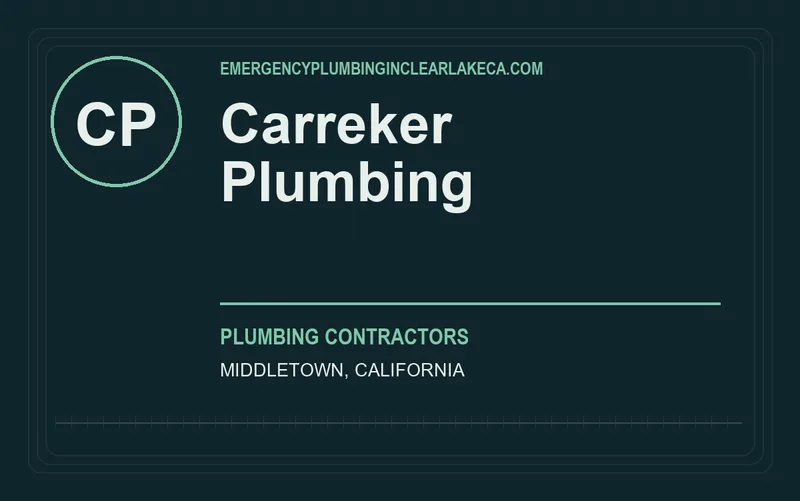 Carreker Plumbing in Middletown, California