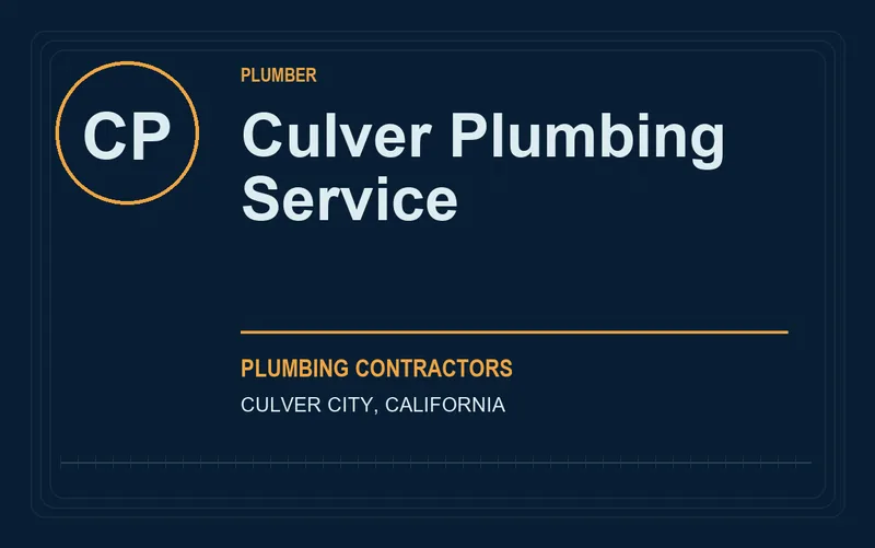 Culver Plumbing Service in Culver City, California