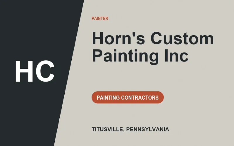 Horn's Custom Painting Inc in Titusville, Pennsylvania