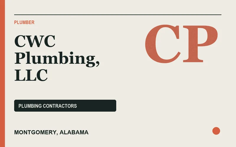 CWC Plumbing, LLC in Montgomery, Alabama