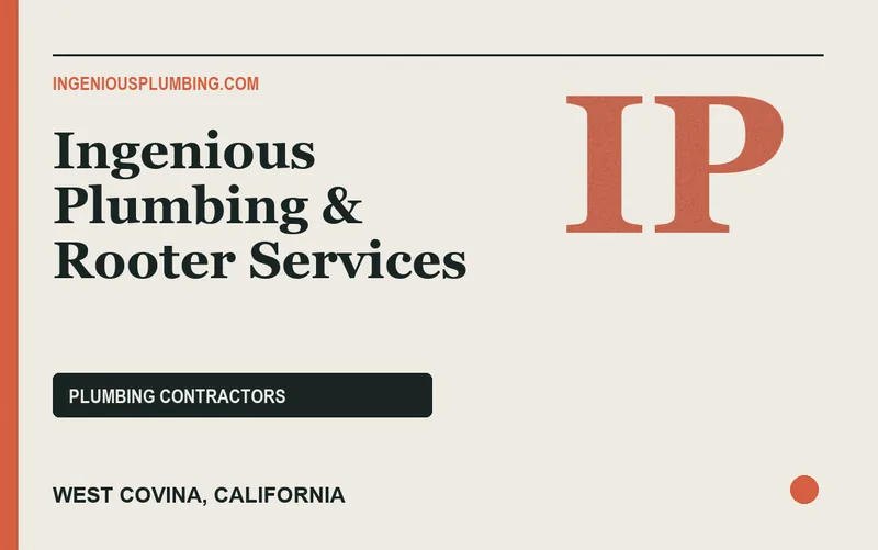 Ingenious Plumbing & Rooter Services in West Covina, California