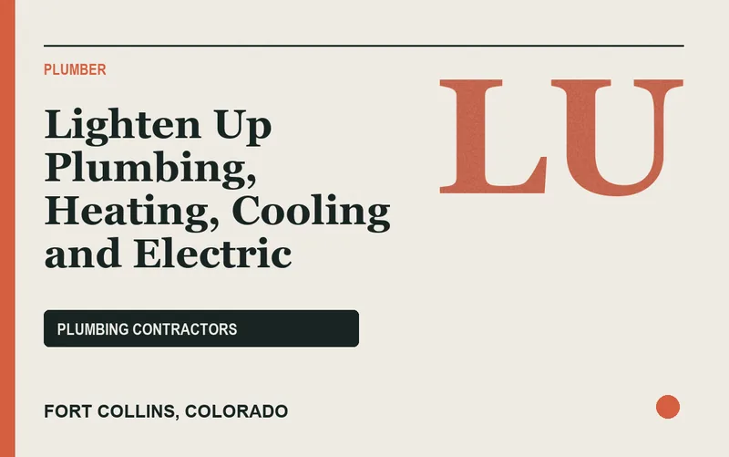 Lighten Up Plumbing, Heating, Cooling and Electric in Fort Collins, Colorado