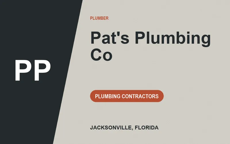 Pat's Plumbing Co in Jacksonville, Florida
