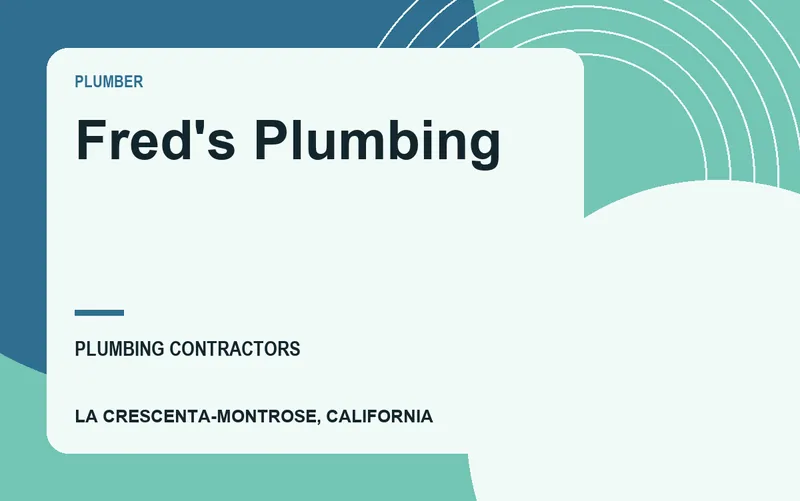 Fred's Plumbing in La Crescenta-Montrose, California