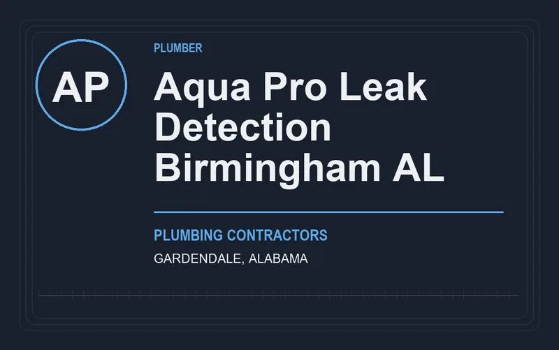 Aqua Pro Leak Detection Birmingham AL in Gardendale, Alabama