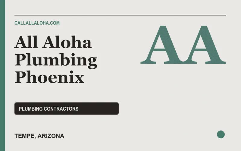 All Aloha Plumbing Phoenix in Tempe, Arizona