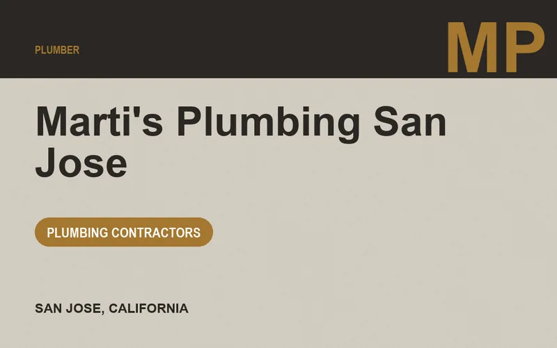 Marti's Plumbing San Jose in San Jose, California