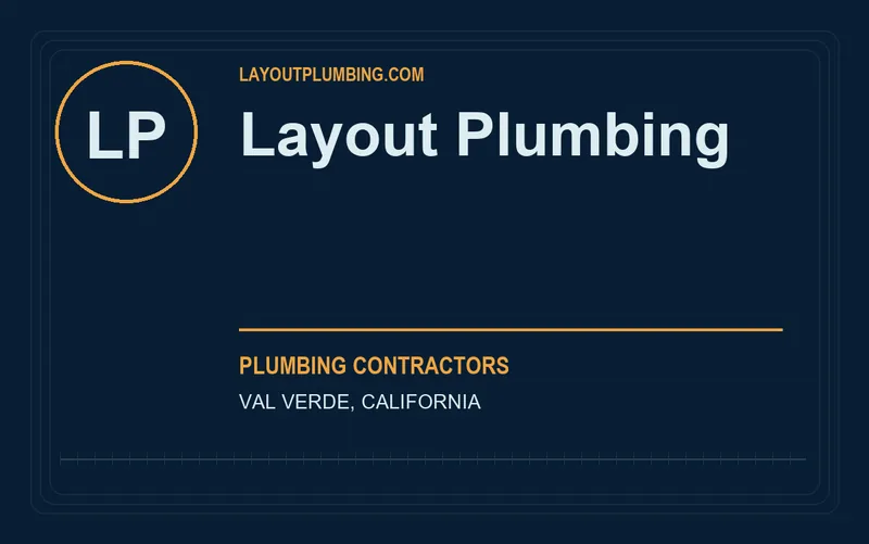 Layout Plumbing in Val Verde, California