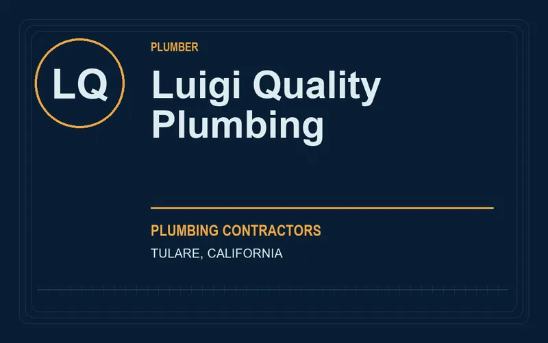 Luigi Quality Plumbing in Tulare, California