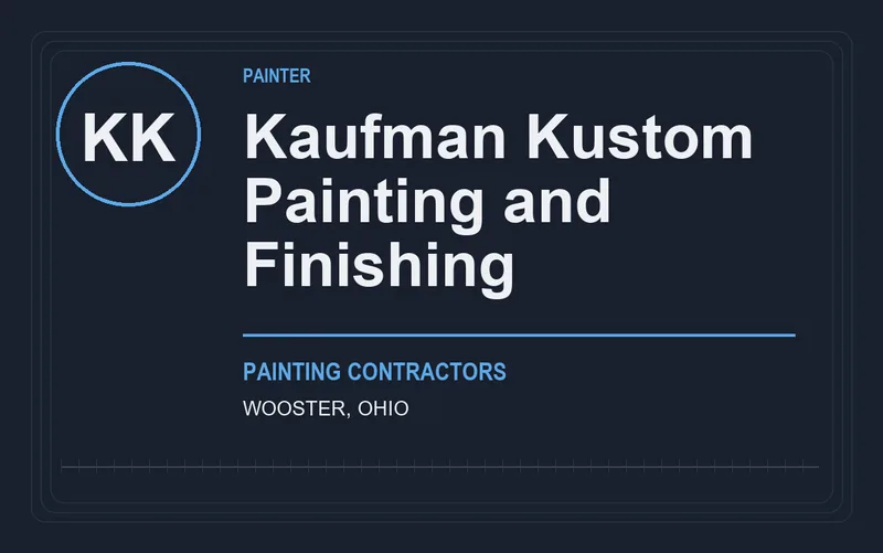 Kaufman Kustom Painting and Finishing in Wooster, Ohio