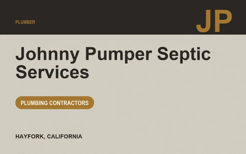 Johnny Pumper Septic Services in Hayfork, California