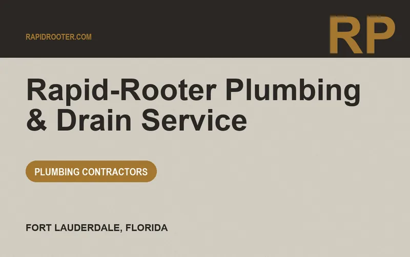 Rapid-Rooter Plumbing & Drain Service in Fort Lauderdale, Florida