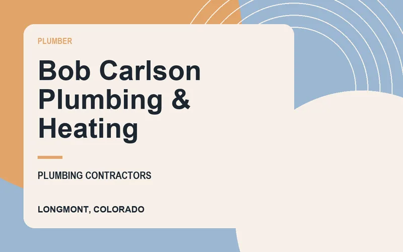 Bob Carlson Plumbing & Heating in Longmont, Colorado