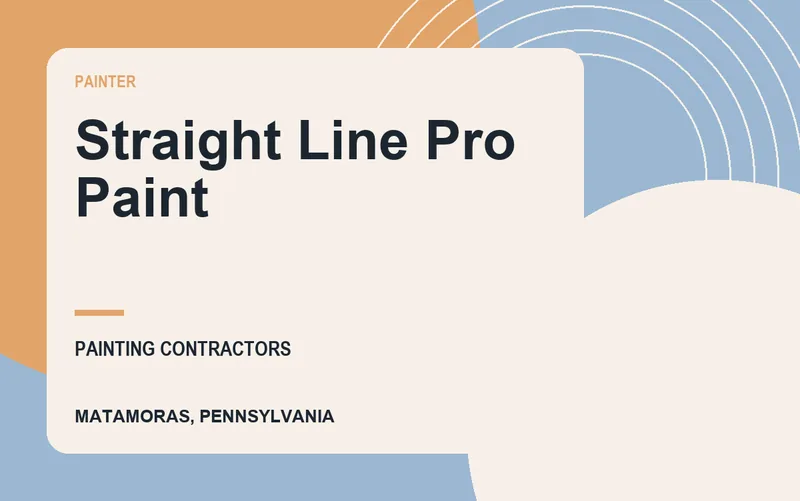 Straight Line Pro Paint in Matamoras, Pennsylvania