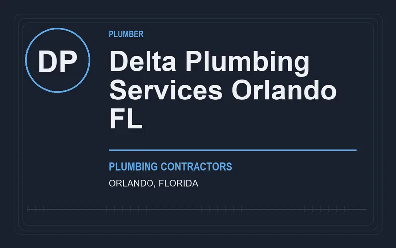 Delta Plumbing Services Orlando FL in Orlando, Florida