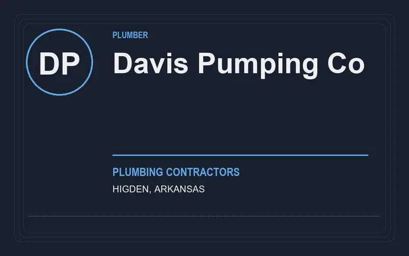 Davis Pumping Co in Higden, Arkansas