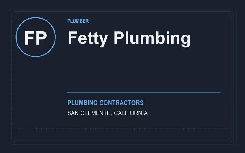Fetty Plumbing in San Clemente, California