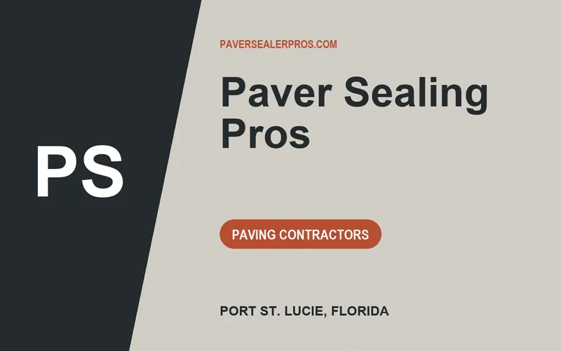Paver Sealing Pros in Port St. Lucie, Florida