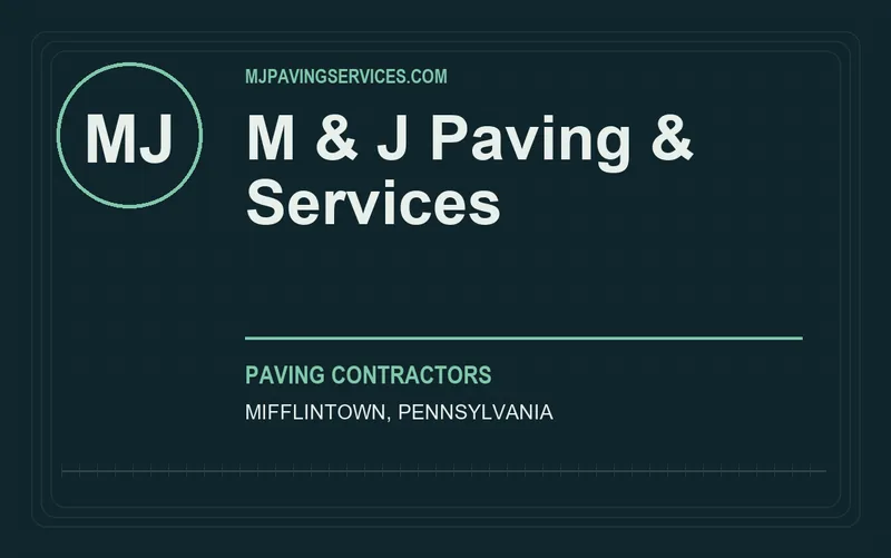 M & J Paving & Services in Mifflintown, Pennsylvania