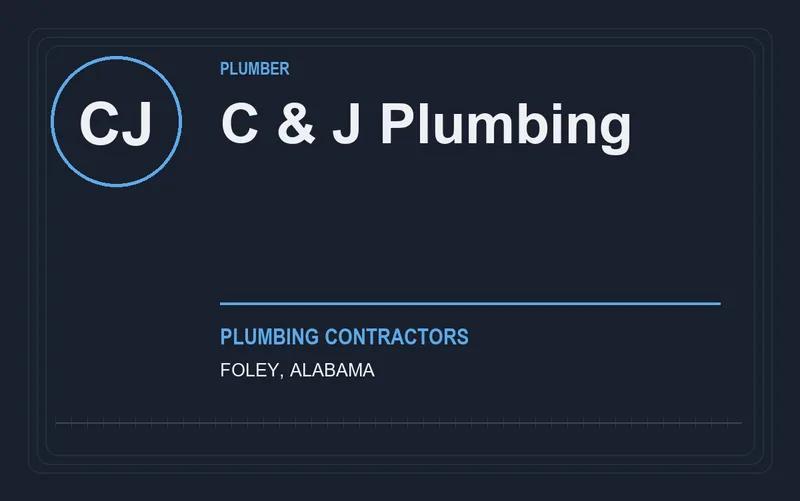 C & J Plumbing in Foley, Alabama