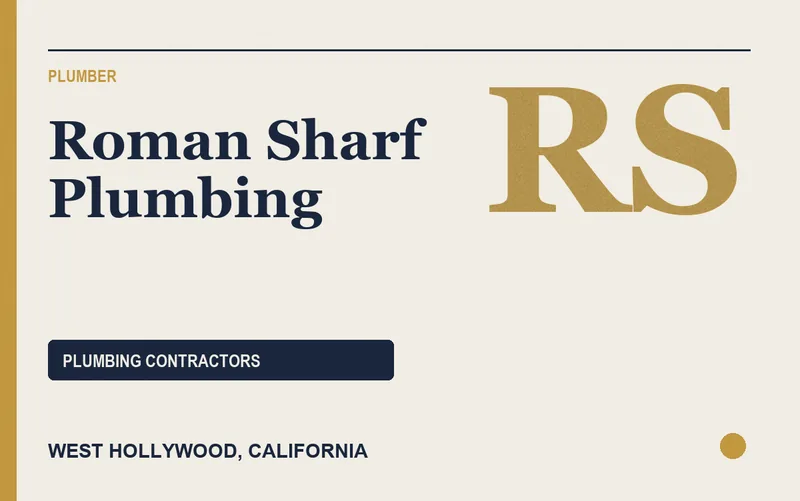 Roman Sharf Plumbing in West Hollywood, California