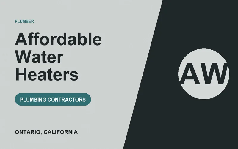Affordable Water Heaters in Ontario, California