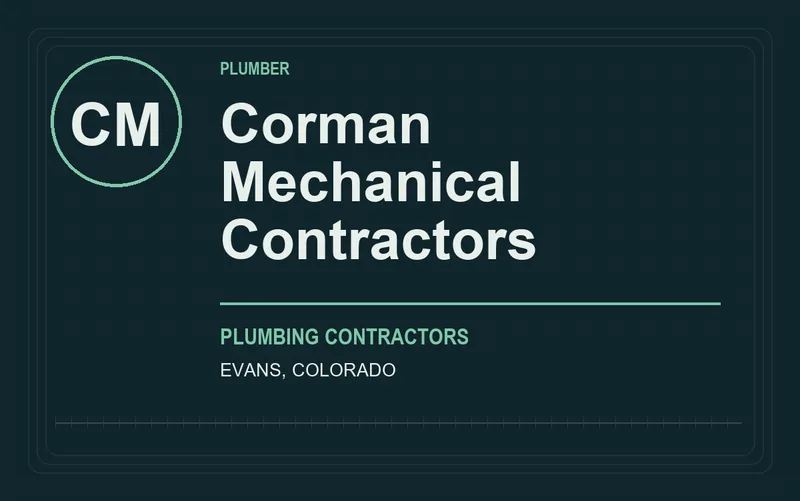 Corman Mechanical Contractors in Evans, Colorado