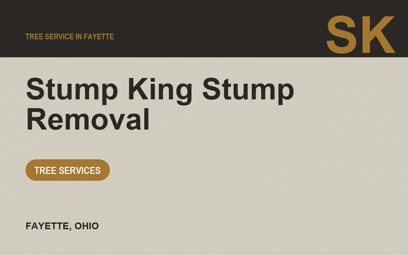 Stump King Stump Removal in Fayette, Ohio