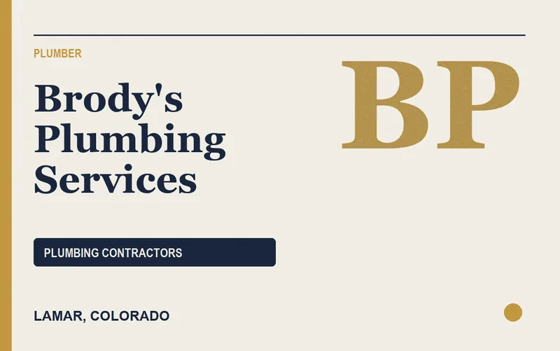 Brody's Plumbing Services in Lamar, Colorado
