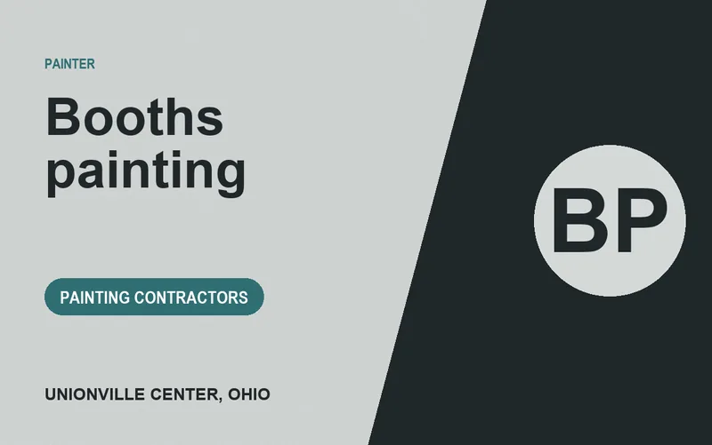 Booths painting in Unionville Center, Ohio