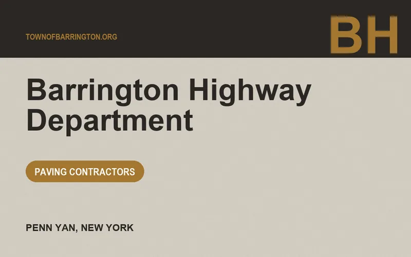 Barrington Highway Department in Penn Yan, New York
