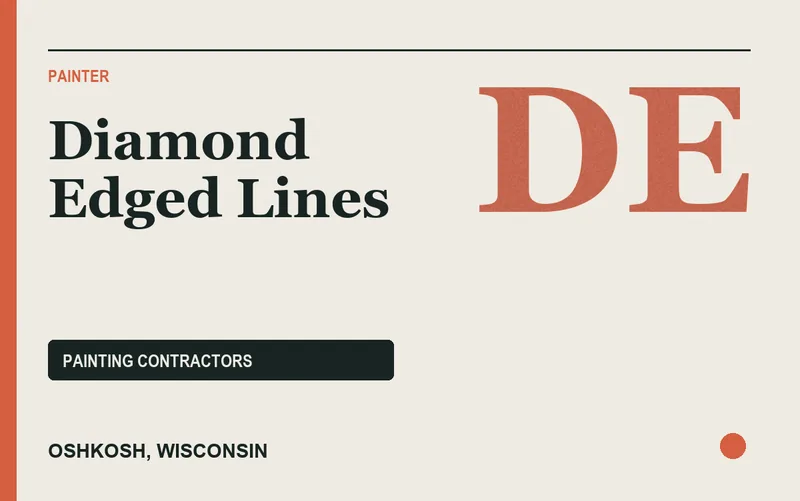 Diamond Edged Lines in Oshkosh, Wisconsin
